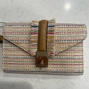 Brand new Parfois multi color wristlet with tags